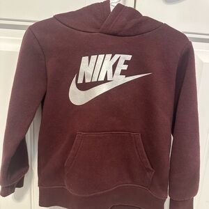 Nike Kids Burgundy Hoodie
